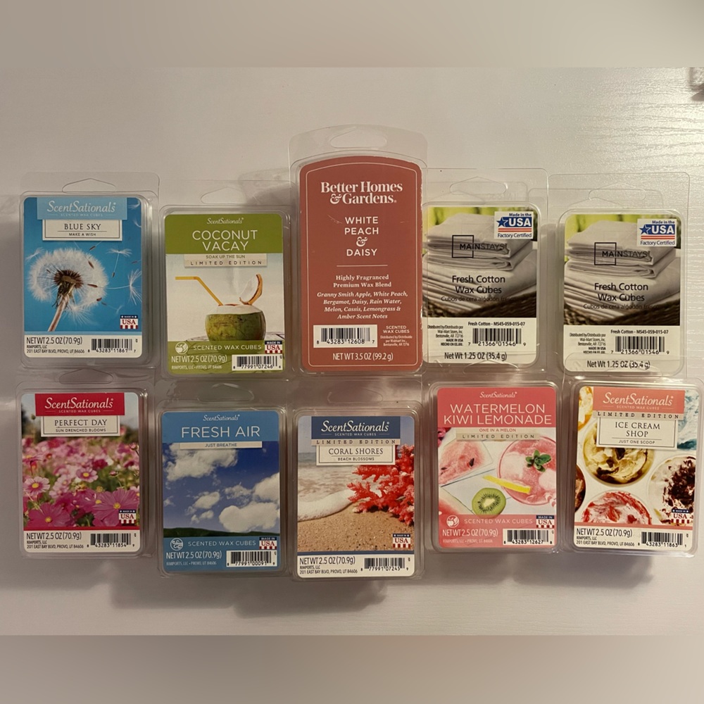 Scented Wax Cubes (Spring/Summer Scents)